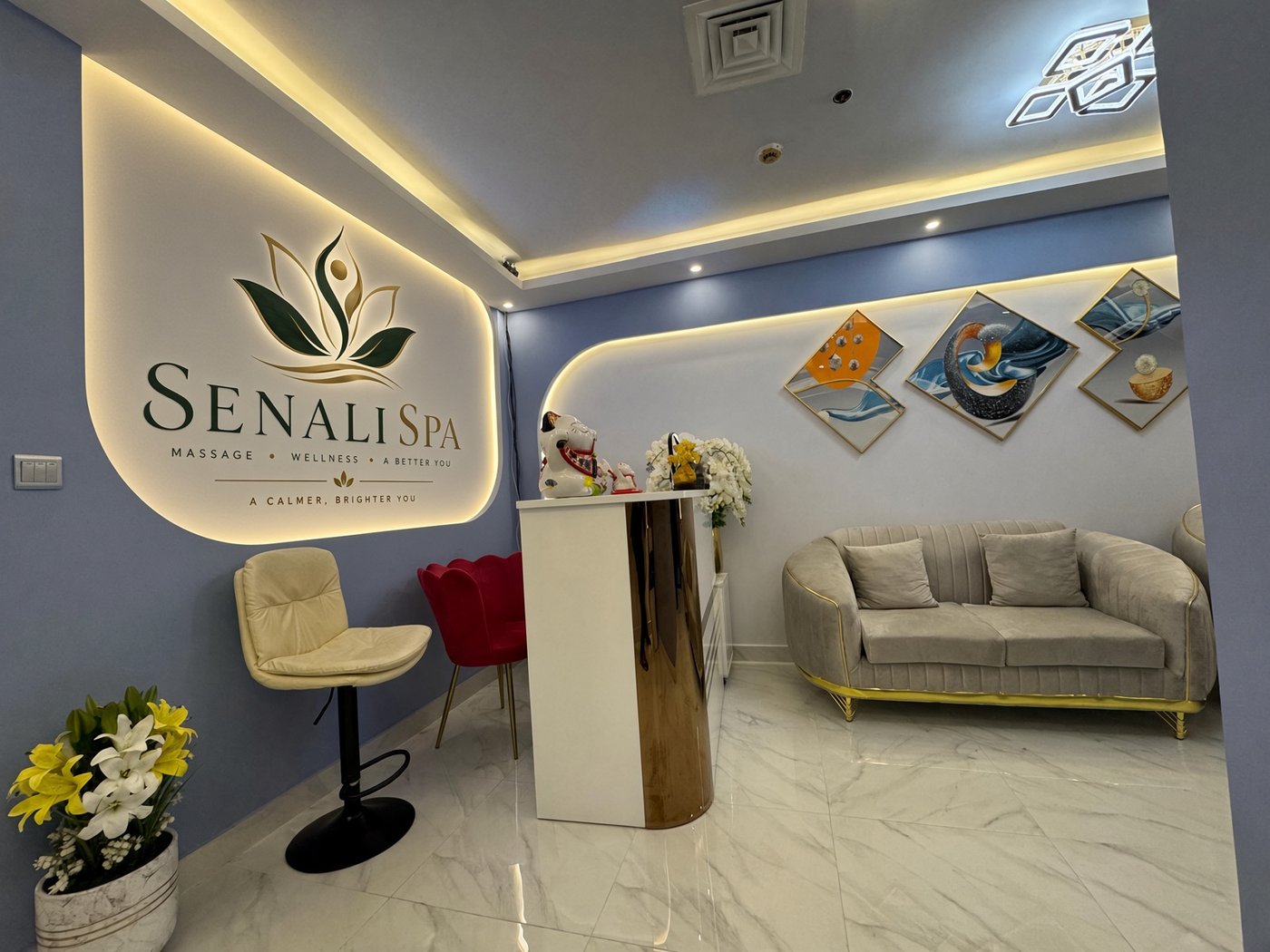 Senali Spa reception, Metropolis Tower